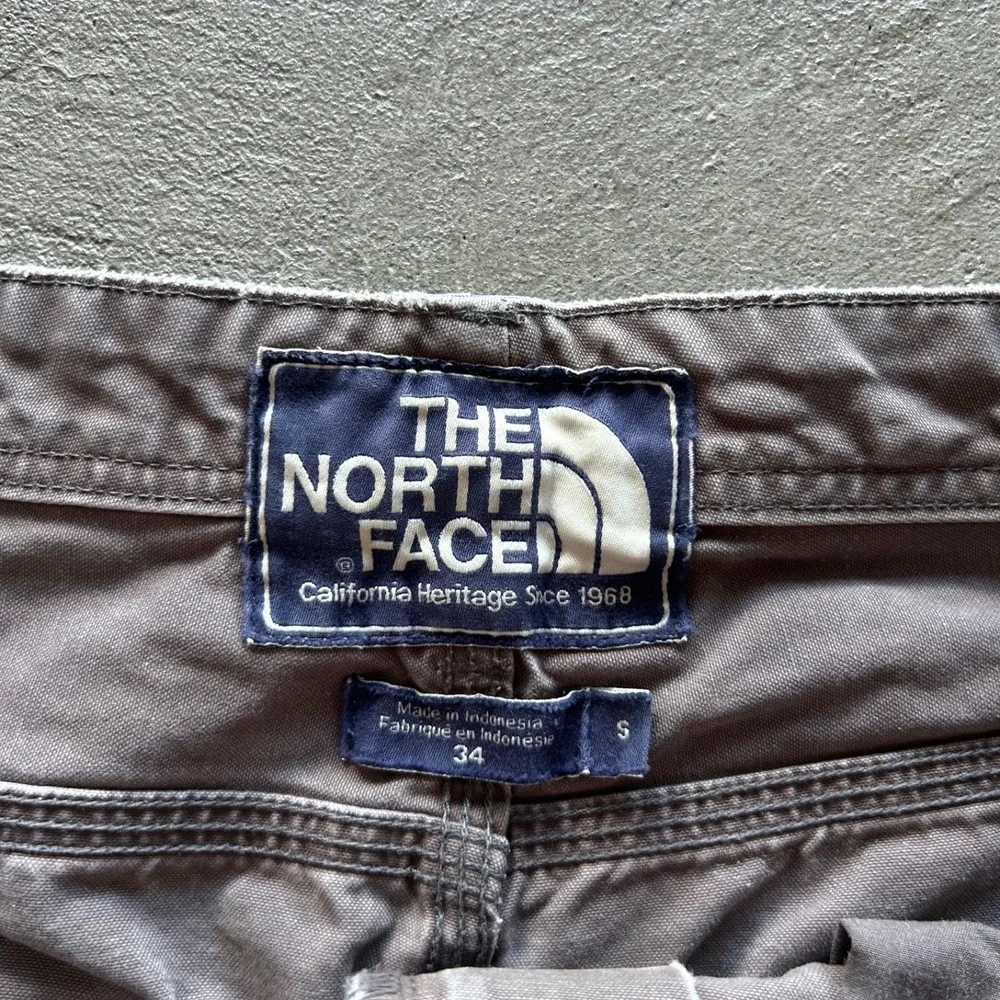 Vintage The North Face Pants Mens 34 Gray Heavyweight Canvas Hiking Distressed